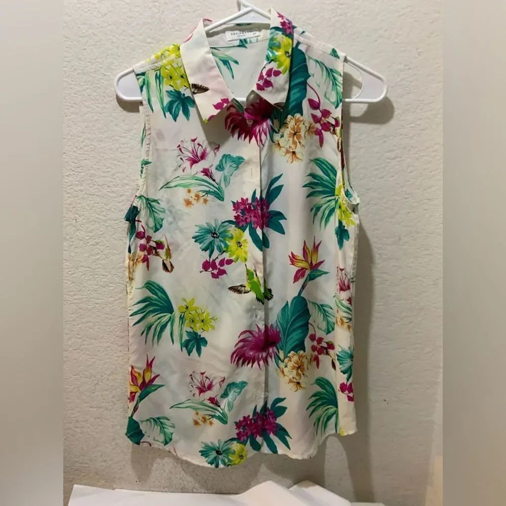 NWOT Equipment Femme floral Colleen Tank size S/P